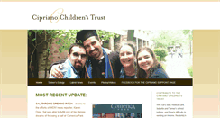 Desktop Screenshot of ciprianochildrenstrust.org