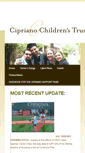 Mobile Screenshot of ciprianochildrenstrust.org