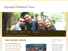 Tablet Screenshot of ciprianochildrenstrust.org